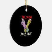 ティルデス私たちパーツゾンビハンズデスPastel行く セラミックオーナメント (右)