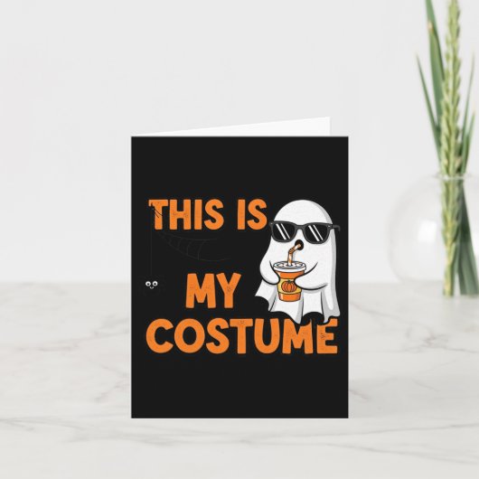 ティルデス私たちパーティーおもしろいスケルトンHalloween Che カード (正面)