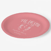 ティルデス私たちパーティーカスタムウェディング紙プレート ペーパープレート (アングル)