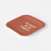 ティルデス私たちパーティーカスタムウェディング紙プレート ペーパープレート (傾斜あり)