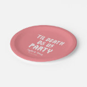 ティルデス私たちパーティーカスタムウェディング紙プレート ペーパープレート (アングル)