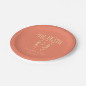 ティルデス私たちパーティーカスタムウェディング紙プレート ペーパープレート (アングル)