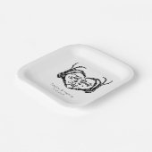 ティルデス私たちパーティーカスタムウェディング紙プレート ペーパープレート (傾斜あり)