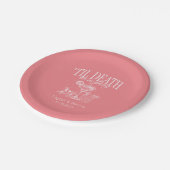 ティルデス私たちパーティーカスタムウェディング紙プレート ペーパープレート (アングル)