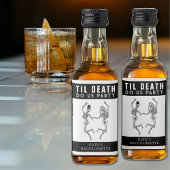 ティルデス私たちパーティースケルトンカップルバチェロレッテ リキュールボトルラベル