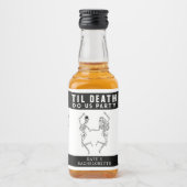 ティルデス私たちパーティースケルトンカップルバチェロレッテ リキュールボトルラベル (正面)