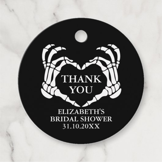 ティルデス私たちパーティーブライダルシャワーありがとう フェイバータグ (正面)