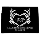 ティルデス私たちパーティーブライダルシャワーありがとう ラージペーパーバッグ (正面)