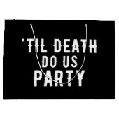 ティルデス私たちパーティーブライダルシャワーありがとう ラージペーパーバッグ (裏面)