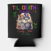 ティルデス私たちパートエネラルラブハロウィーンスカル 缶クーラー (正面)