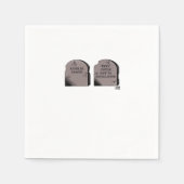 ティルデス私たちパートクラシックーおもしろい – スケルトンCou スタンダードカクテルナプキン (正面)