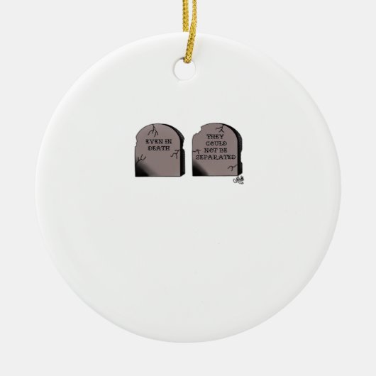 ティルデス私たちパートクラシックーおもしろい – スケルトンCou セラミックオーナメント (正面)