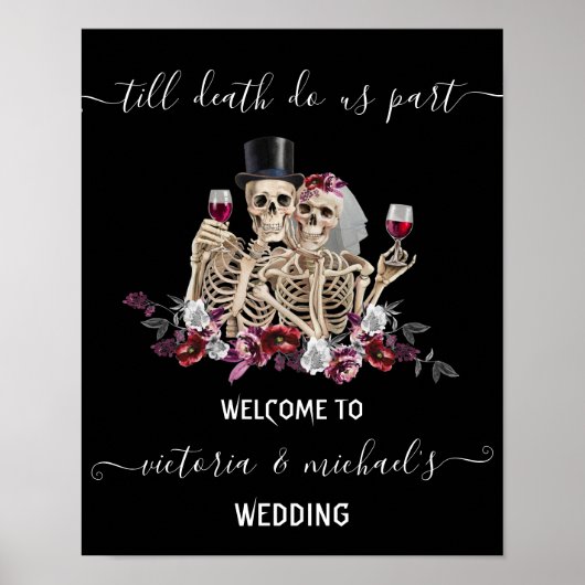 ティルデス私たちパートゴシックスケルトン新婦&新郎 ポスター (正面)