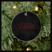 ティルデス私たちパートゴシックムーディブラックとレッド セラミックオーナメント