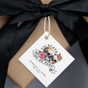 ティルデス私たちパートスカル&バラホワイト結婚ズ フェイバータグ