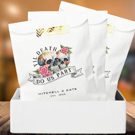 ティルデス私たちパートスカル&バラホワイト結婚ズ フェイバーバッグ