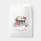 ティルデス私たちパートスカル&バラホワイト結婚ズ フェイバーバッグ (正面)