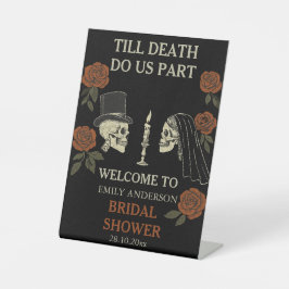 ティルデス私たちパートハロウィーンブライダルシャワー 台座サイン