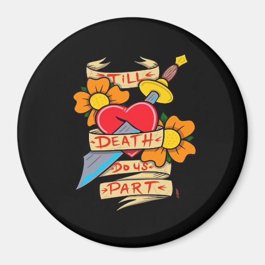 ティルデス私たちパートヴィンテージタトゥークラシック マグネット (正面)