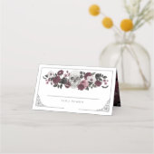 ティルデス米国パーティー水色スカル結婚ズ プレイスカード (正面)