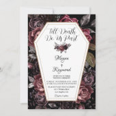 ティルデス米国パートヴィンテージムーディゴシック結婚ズ 招待状 (正面)