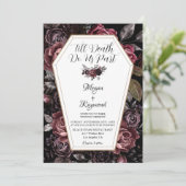 ティルデス米国パートヴィンテージムーディゴシック結婚ズ 招待状 (スタンド正面)