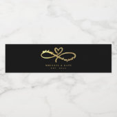 ティルデスDo私たちパーツブラック&金ゴールドインフィニティシンボル ペットボトルラベル (シングルラベル)