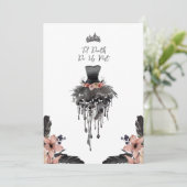 ティルデスDo私たちパートゴシックブライダルシャワー 招待状 (スタンド正面)