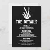 ティルデスDo米国パーティーバチェロレッテ週末パーティー 招待状 (裏面)