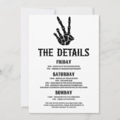 ティルデスDo米国パーティーバチェロレッテ週末パーティー 招待状 (裏面)