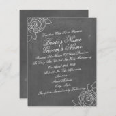 ティルトバラズチョー刺激を受けたク結婚式招待 招待状 (正面/裏面)