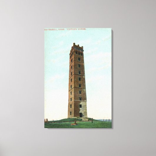 ティルトンズタワーの景色 キャンバスプリント (正面)