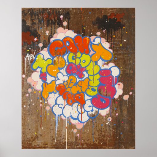 ティルト「私は出来な想像い」プリント ポスター (正面)