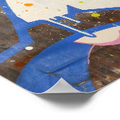 ティルト「飛んでいる缶」プリント ポスター (角)