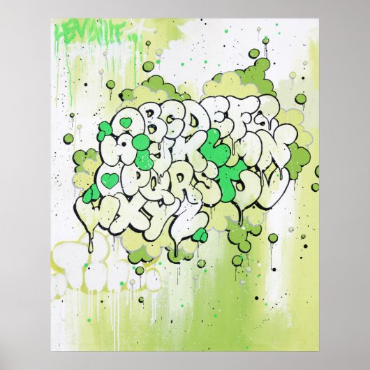 ティルト「ABC」プリント ポスター (正面)