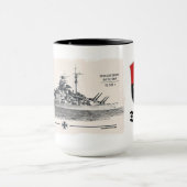 ティルピッツ戦艦マグカップ マグカップ (中央)