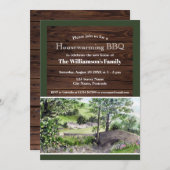 ティルミア近くの農村の新築祝い農家 招待状 (正面/裏面)