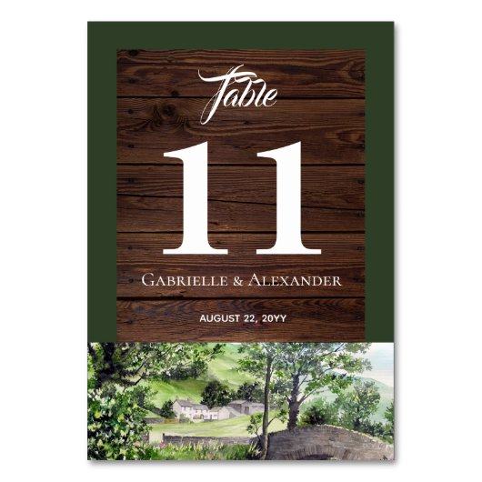 ティルミヤのテーブ結婚ル番号近くの農家 テーブルナンバー (正面)