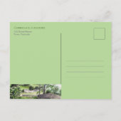 ティルミヤの結婚式の近くの農家の日付を保存 案内ポストカード (裏面)