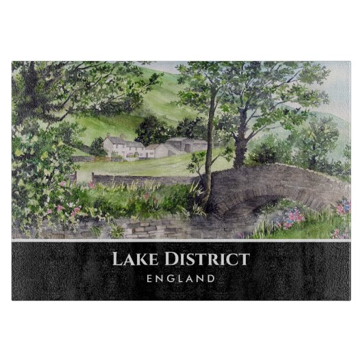 ティルミヤ湖地区イングランドの近くの農家 カッティングボード (正面)