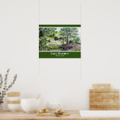 ティルミヤ湖地区イングランドの近くの農家 ポスター (キッチン)