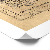 ティレマン・ステラによるパレスチナの地図1600 ポスター (角)