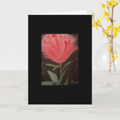 ティレルレッドローズ誕生日グリーティングカード カード (黄色い花)