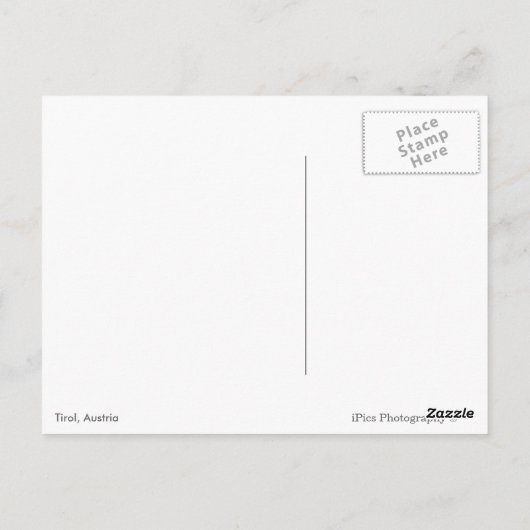 ティロ伝統的ルの雪の中の木のキャビン ポストカード (裏面)