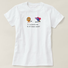 ティンク・バターフワフワかわいい友情おもしろい Tシャツ