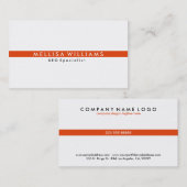 ティンコーモダンラルストライプデザイン 名刺 (正面/裏面)