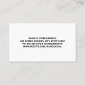 ティンスのハーブとスパイス 名刺 (裏面)