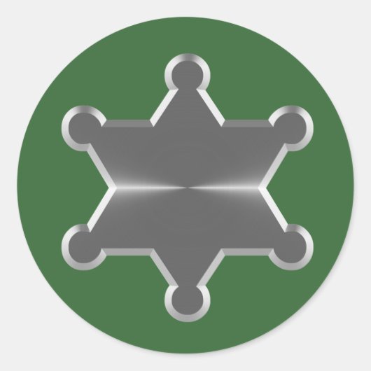 ティンスターシェリフ ラウンドシール (正面)