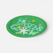 ティンセルとグロー ペーパープレート (アングル)