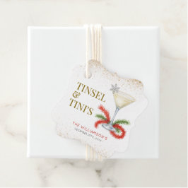 ティンセルアンドティニスクリスマスホリデーパーティー フェイバータグ